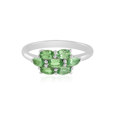 Tsavorite Silver Ring