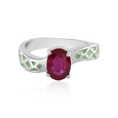 Bemainty Ruby Silver Ring