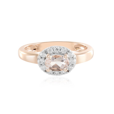 Morganite Silver Ring