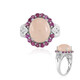 Madagascan Morganite Silver Ring