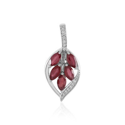 Madagascar Ruby Silver Pendant