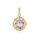 Rose de France Amethyst Silver Pendant