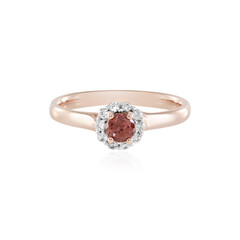 Pink Zircon Silver Ring