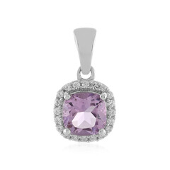 Rose de France Amethyst Silver Pendant