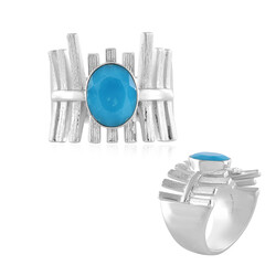 Sleeping Beauty Turquoise Silver Ring (de Melo)