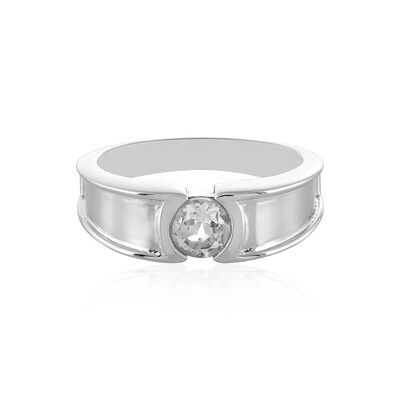 White Topaz Silver Ring