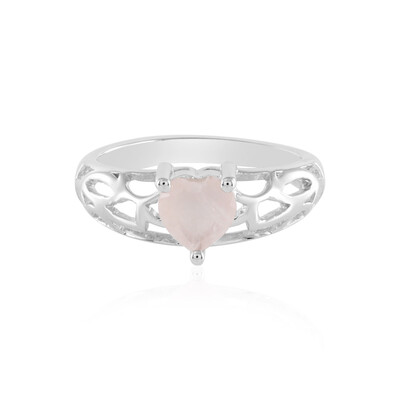 Rose Quartz Silver Ring