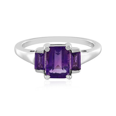 Zambian Amethyst Silver Ring