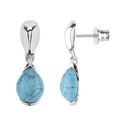 Turquoise Silver Earrings