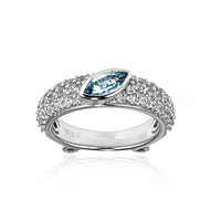 Sky Blue Topaz Silver Ring (Dallas Prince Designs)