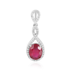 Madagascar Ruby Silver Pendant