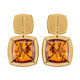 Cognac Baltic Amber Silver Earrings (dagen)