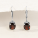 Garnet Silver Earrings