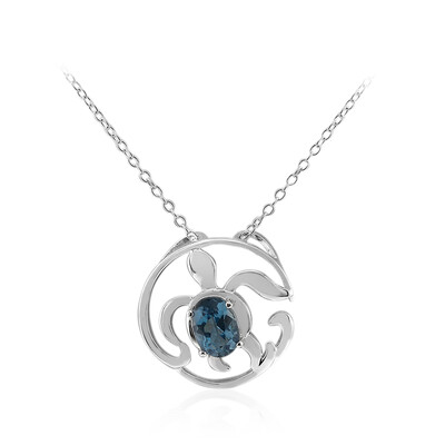 London Blue Topaz Silver Necklace