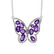 Zambian Amethyst Silver Necklace