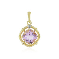 Rose de France Amethyst Silver Pendant