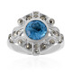 Swiss Blue Topaz Silver Ring (Annette classic)