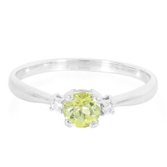 Cuprian Tourmaline Silver Ring