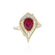 9K Bemainty Ruby Gold Ring