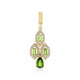 Russian Diopside Silver Pendant