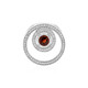 Mozambique Garnet Silver Pendant (MONOSONO COLLECTION)