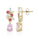 9K Patroke Kunzite Gold Earrings (Adela Gold)