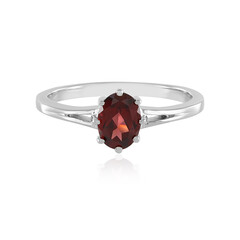 Mozambique Garnet Silver Ring