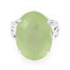 Prehnite Silver Ring