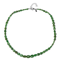 Tsavorite Silver Necklace