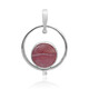 Rhodochrosite Silver Pendant