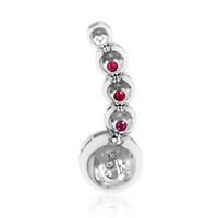 Ruby Silver Pendant