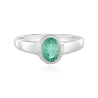 Colombian Emerald Silver Ring