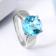 Sky Blue Topaz Silver Ring