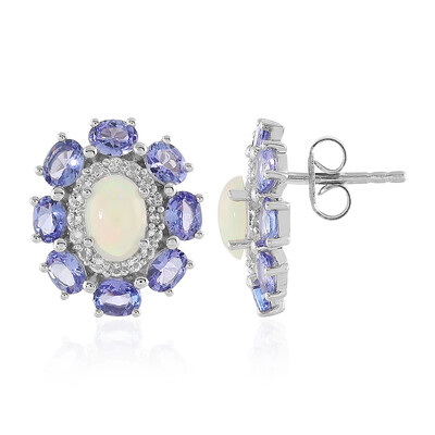 Welo Opal Silver Earrings