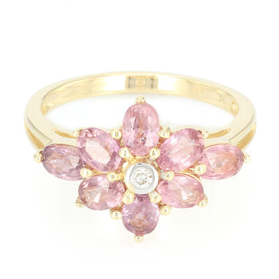 18K Unheated Padparadscha Sapphire Gold Ring (AMAYANI)