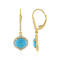 Sleeping Beauty Turquoise Silver Earrings (Faszination Türkis)