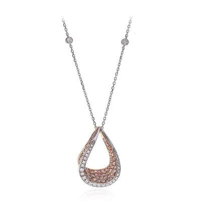 14K I1 Pink Diamond Gold Necklace (CIRARI)