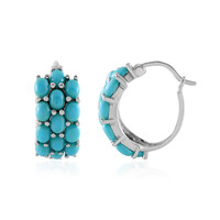 Sleeping Beauty Turquoise Silver Earrings (Faszination Türkis)