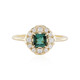 9K Indicolite Gold Ring (Adela Gold)