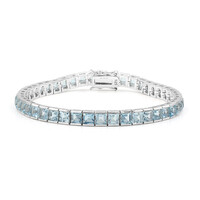 Sky Blue Topaz Silver Bracelet