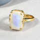 Rainbow Moonstone Silver Ring