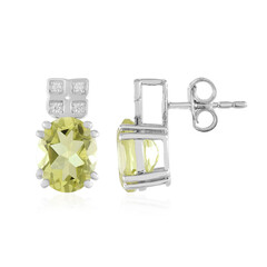 Lemon Quartz Silver Earrings