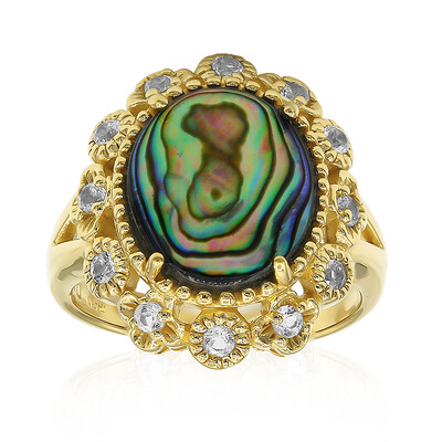 Abalone Shell Silver Ring (Art of Nature)