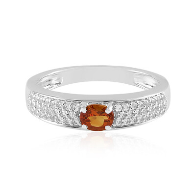 Madeira Citrine Silver Ring