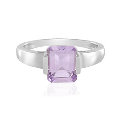 Rose de France Amethyst Silver Ring