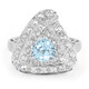 Sky Blue Topaz Silver Ring