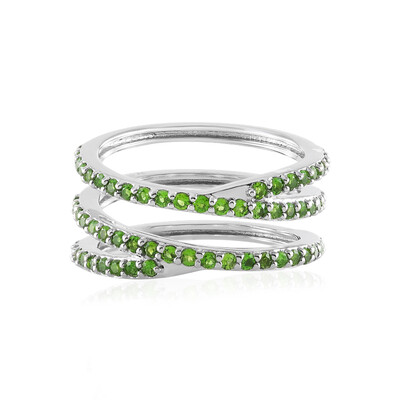 Russian Diopside Silver Ring