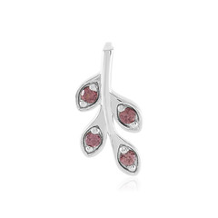 Pink Zircon Silver Pendant