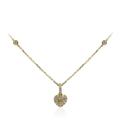 18K SI2 (H) Diamond Gold Necklace (CIRARI)