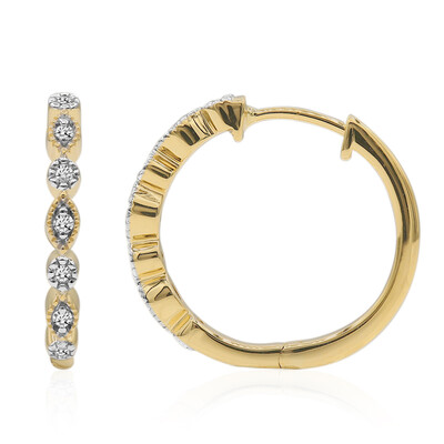 9K SI1 (G) Diamond Gold Earrings (Annette)